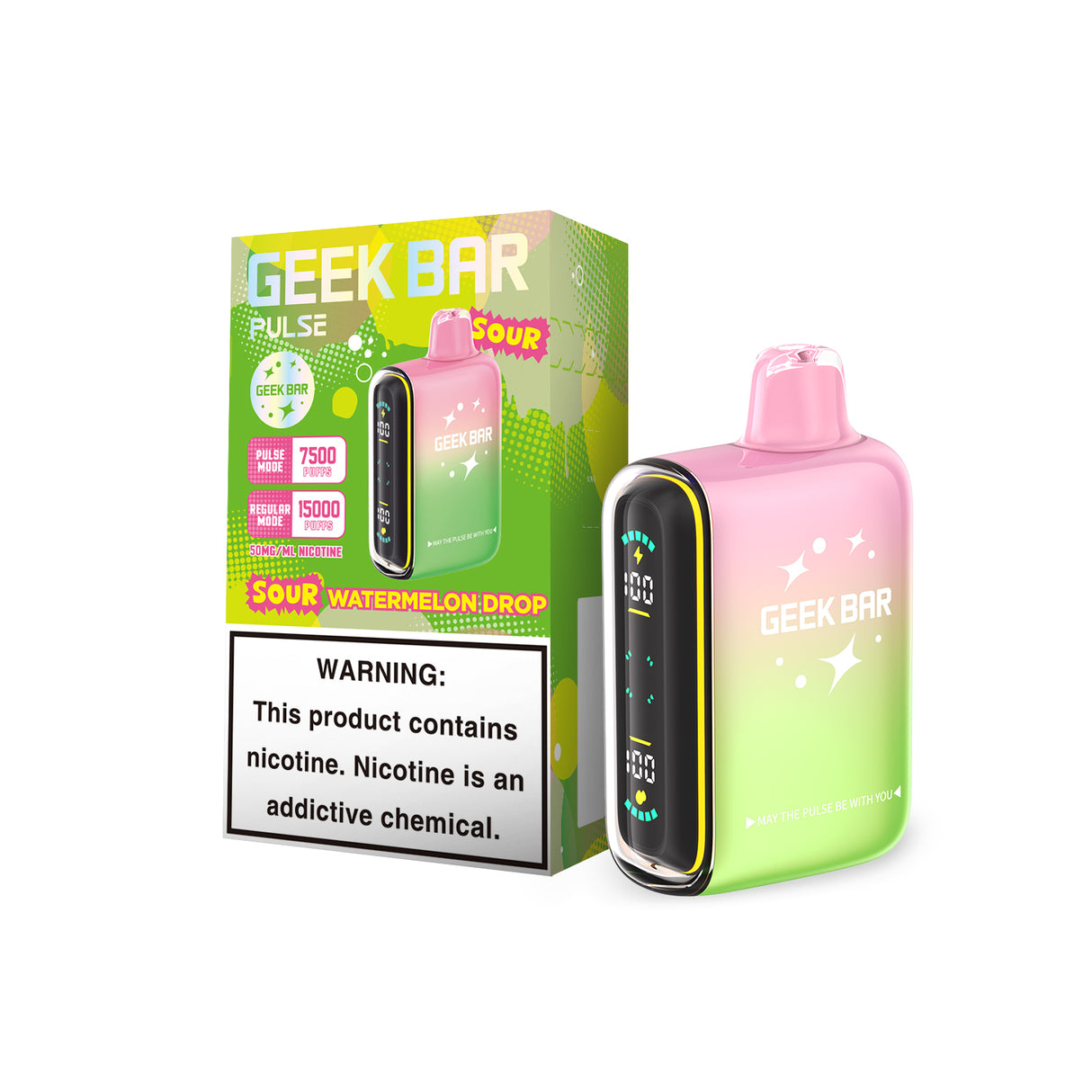 Geek Bar Pulse 15K Sour Edition Disposable Device – 15000 Puffs