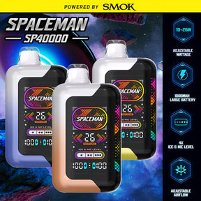 Space Man SP40K Disposable Device with Digital Screen and Adjustable Power Settings