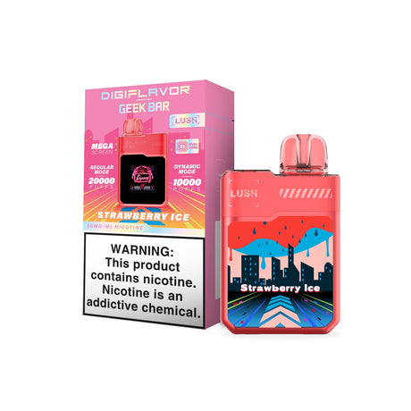 DIGIFLAVOR x Geek Bar LUSH Rechargeable Disposable Device – 20000 Puffs