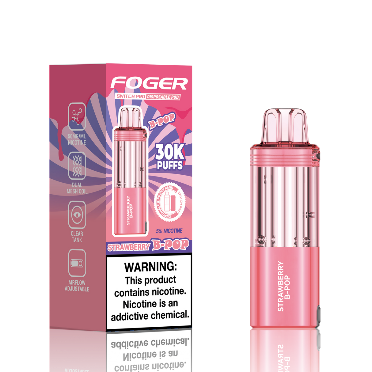 FOGER Switch Pro 30K Disposable Device POD - 30,000 Puff