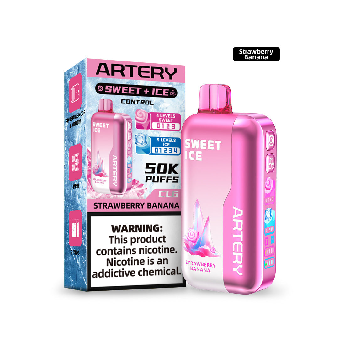🎁 ARTERY CL6 Sweet & Ice Control Disposable Device - 50000 Puffs (50% off)
