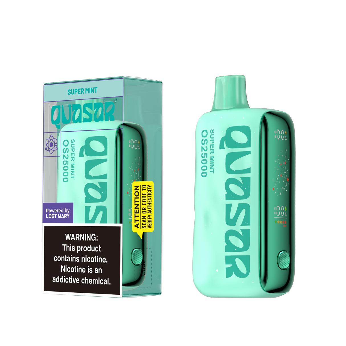 QUASAR OS25000 Powered By LOST MARY Rechargeable Disposable Device – 25000 Puffs