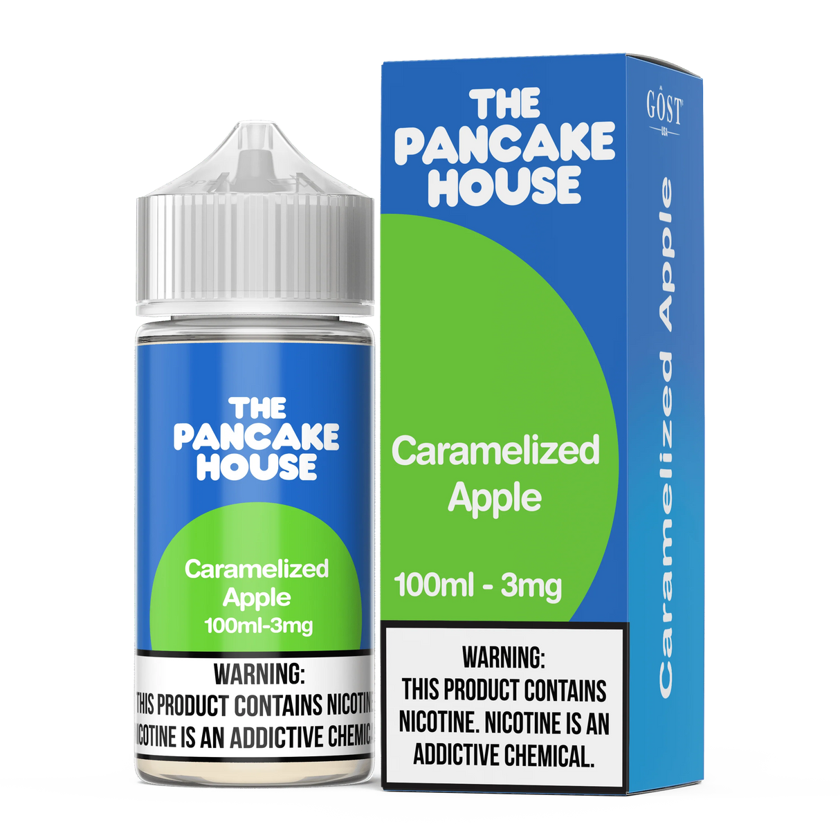 THE PANCAKE HOUSE Caramelized Apple 100ML E-Liquid – Apple Caramel Pancake Vape Juice