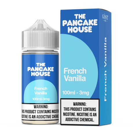 THE PANCAKE HOUSE French Vanilla 100ML E-Liquid – Creamy Cereal Milk Vape Juice