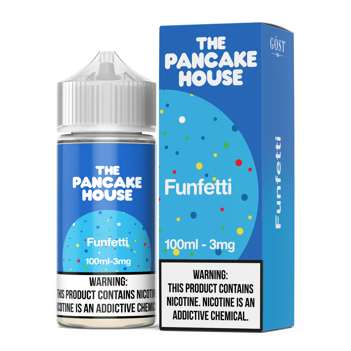 THE PANCAKE HOUSE Funfetti 100ML E-Liquid – Cake Batter Sprinkle Vape Juice