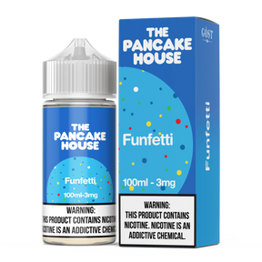 THE PANCAKE HOUSE Funfetti 100ML E-Liquid – Cake Batter Sprinkle Vape Juice