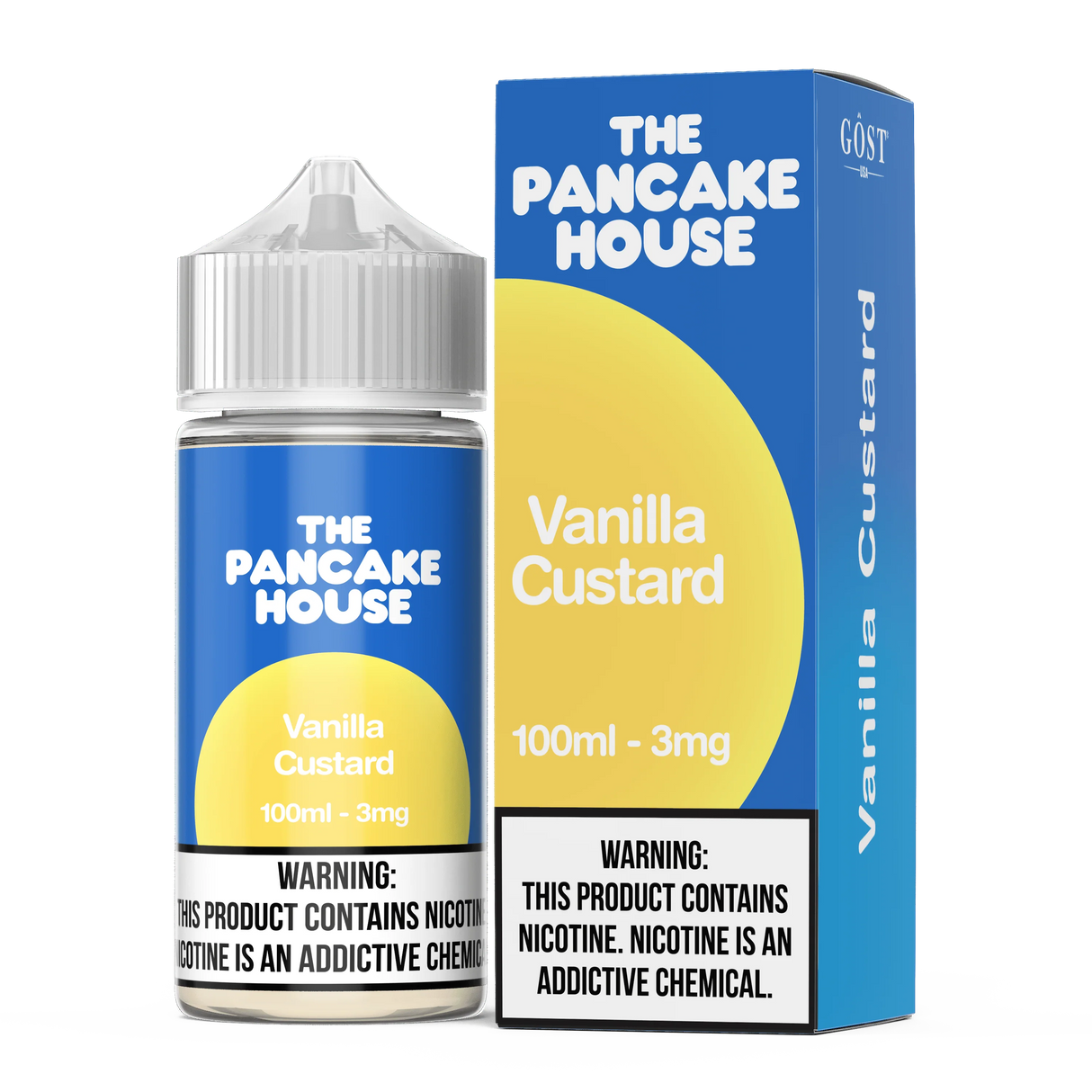 THE PANCAKE HOUSE Vanilla Custard 100ML E-Liquid – Creamy Vanilla Custard Vape Juice