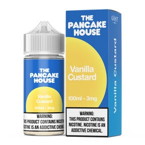 THE PANCAKE HOUSE Vanilla Custard 100ML E-Liquid – Creamy Vanilla Custard Vape Juice