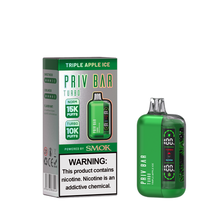 Priv Bar Turbo Disposable Vape Device 15000 Puffs