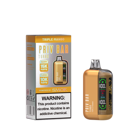 PRIV BAR Turbo Disposable Device - 15000 Puffs