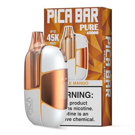Assembled in USA | PICA BAR “Pure” 45K Puff Disposable Device - 45,000
