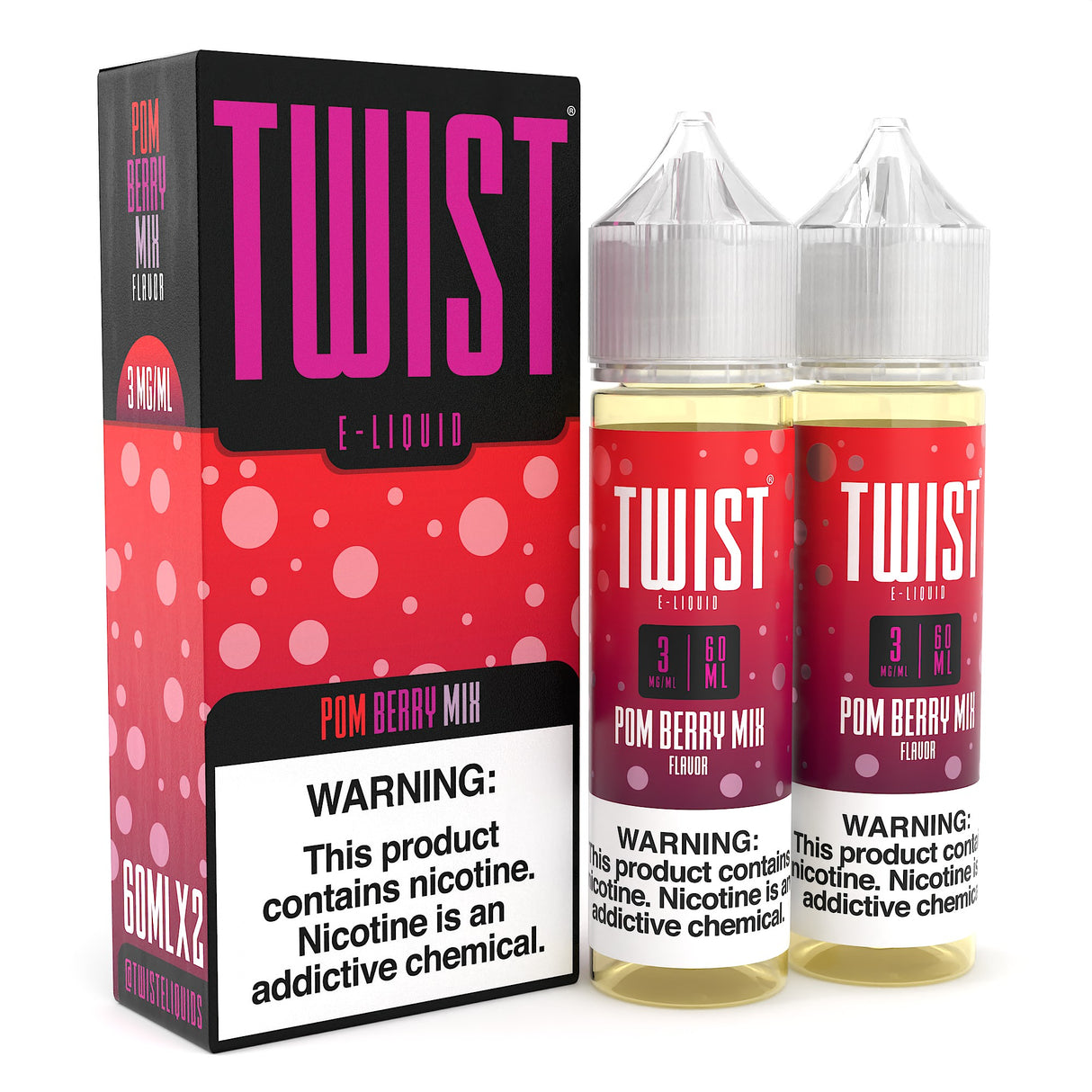 TWIST E-Liquid - Pom Berry mix - 120ML E-Liquid (Twin 60ML Pack)