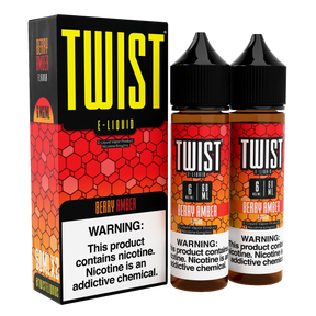 TWIST E-Liquid Berry Amber 120mL featuring strawberry, honey, and graham cracker dessert flavor.