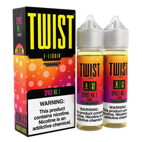 TWIST E-Liquid Space No. 1 – 120mL e-liquid featuring a bold mix of strawberry and kiwi flavors.