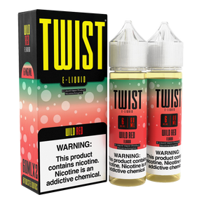TWIST E-Liquid Wild Red – 120mL e-liquid featuring sweet watermelon and tart lemonade flavor.