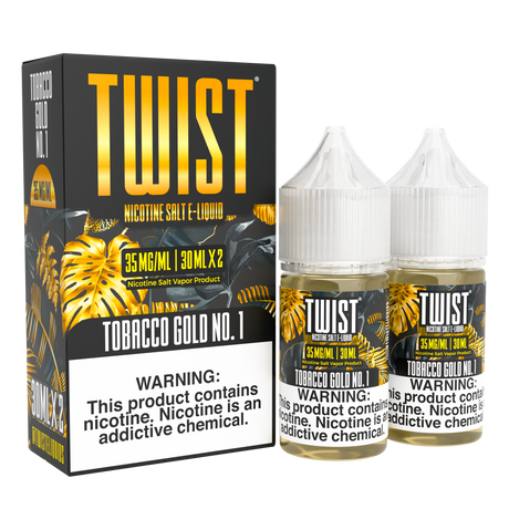 TWIST Tobacco Gold No. 1 60 mL Nicotine Salt – Medium Tobacco Vape Juice
