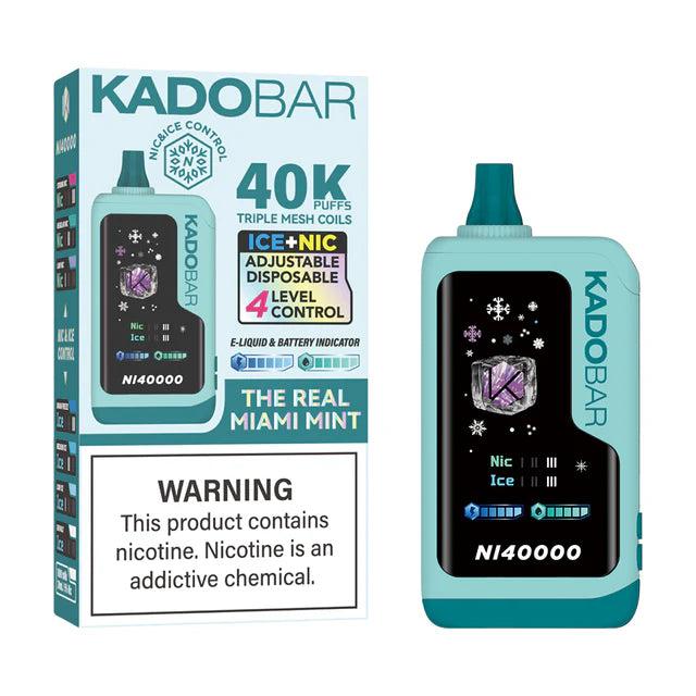 KADOBAR NI40K Nic + Ice Control Disposable Device - 40000 Puffs