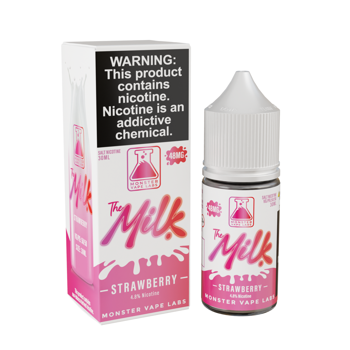 30ML The Milk Salt – Strawberry bottle with fresh strawberry and creamy cereal milk flavor