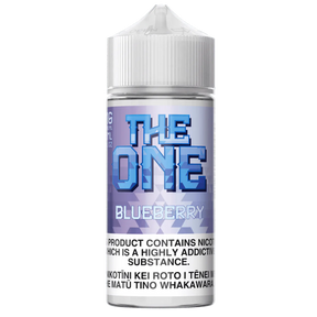 The One Blueberry – 100mL e-liquid with blueberry donuts, sweet cereal, and creamy milk flavors.