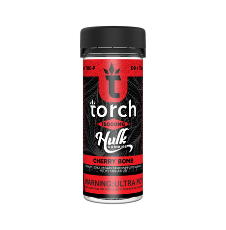 Torch Hulk Gummies – 15,000mg of Delta-9 THC & THCP, infused with live resin for maximum potency.