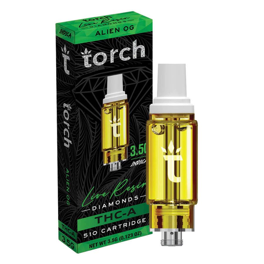 Torch 3.5g Live Resin Diamonds THC-A 510 Cartridge