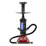 Transparent Black Cloud X Hookah: Minimalist Transparent Black FZZYBAR Cloud X Hybrid Hookah for modern enthusiasts.