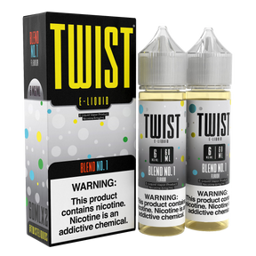 Twist E-Liquid Blend No.1 – 120mL twin pack of exotic tropical fruit vape juice with a bold and refreshing flavor.