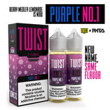 Twist E-Liquid Purple No.1 – 120mL twin pack of blueberry and lemonade vape juice with a bold and refreshing flavor.