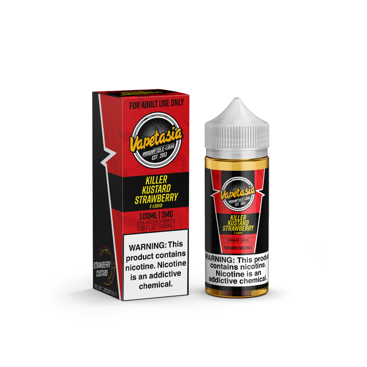 Killer Kustard Strawberry by Vapetasia Series 100mL with Packaging