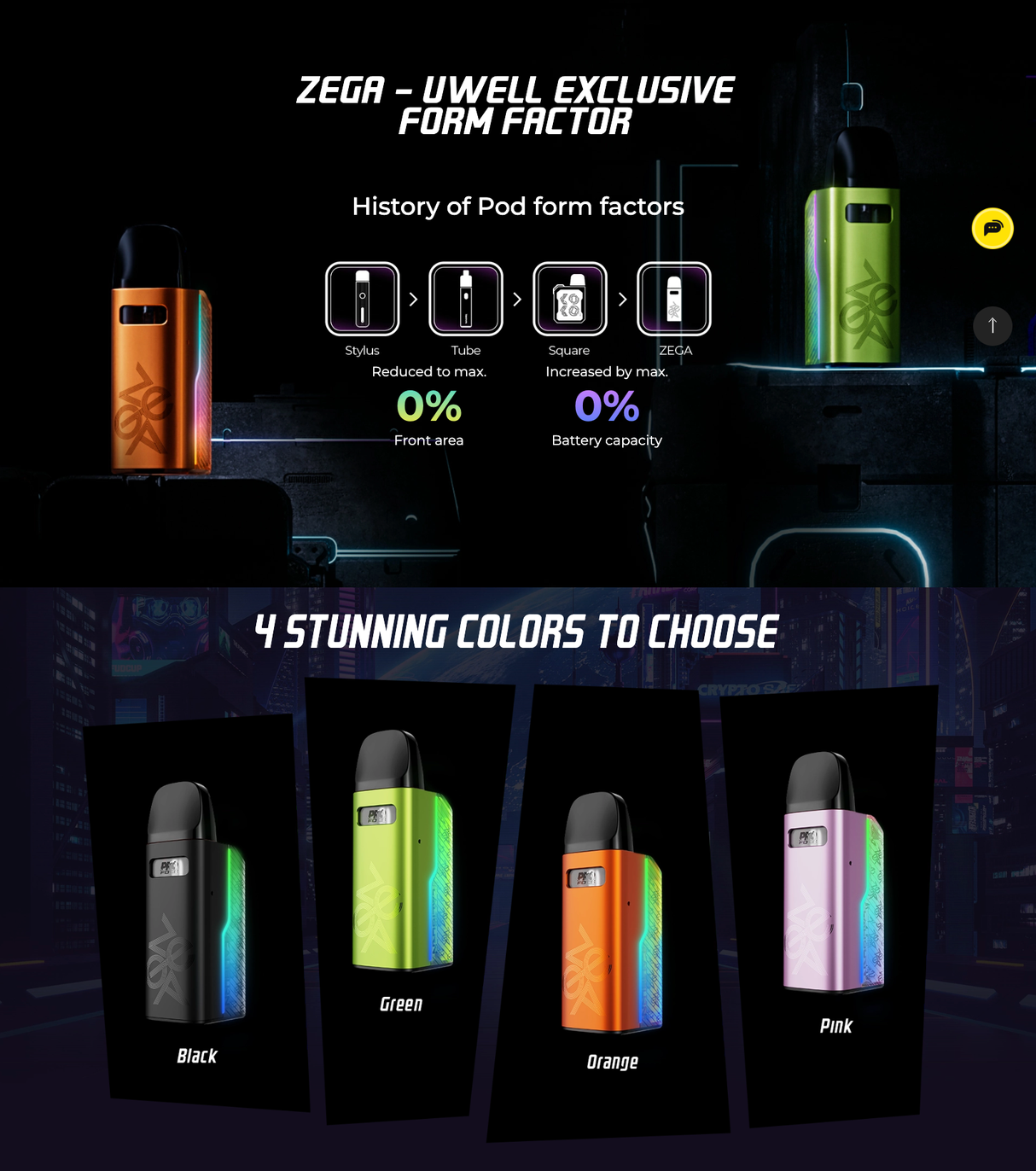 UWELL CALIBURN GZ2 "CYBER" details 4