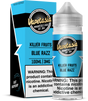 Vapetasia Killer Fruits Blue Razz 100ml e-liquid bottle with blue raspberry flavor