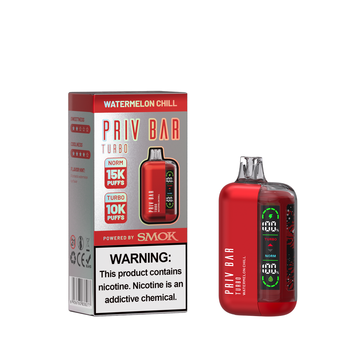 PRIV BAR Turbo Disposable Device - 15000 Puffs