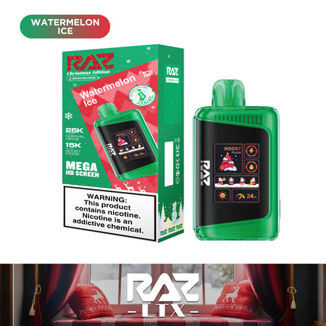 RAZ LTX 25K Puff Christmas Edition Disposable Device – 25000 Puffs