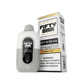 FIFTY BAR "White Series" 20K Puff  Powered By BEARD Vape Co. Disposable Device - 20000 Puffs