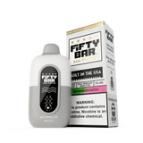 FIFTY BAR "White Series" 20K Puff  Powered By BEARD Vape Co. Disposable Device - 20000 Puffs