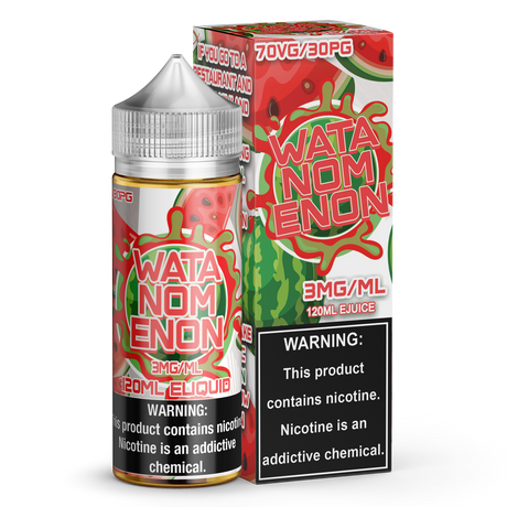 120ML Watanomenon by NOMENON e-liquid bottle with child-resistant cap.