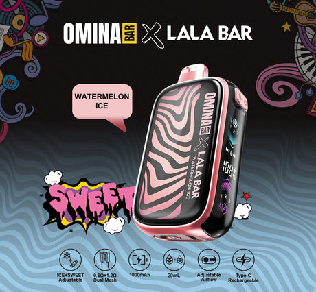 OMINA BAR x LALA BAR 40K Puff Disposable Device - 40000 Puffs