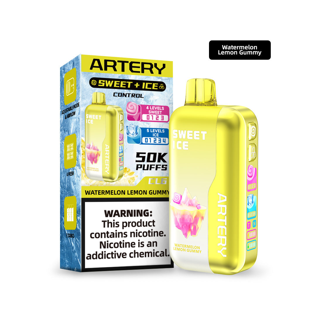 🎁 ARTERY CL6 Sweet & Ice Control Disposable Device - 50000 Puffs (50% off)