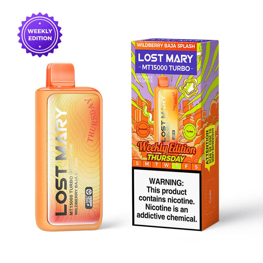 lost mary weekly flavors Lost Mary MT15000 Turbo Weekly Edition – 15,000 Puff Disposable with Dual  Modes – VapoRider