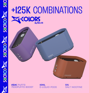 Discover the customizable options of ZColors PODS By ZLAB – mix 50+ flavors, enjoy up to 15,000 puffs, and adjust power settings for a personalized experience.