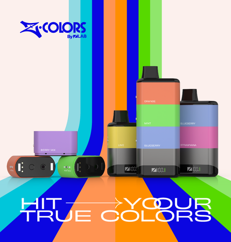 ZLAB ZColors Pod and ZLand Battery Bundle – Customizable flavor device in sleek black.
