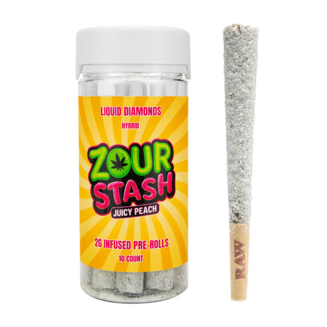 Zour Stash Liquid Diamond 20g Pre Rolls - 10 Count