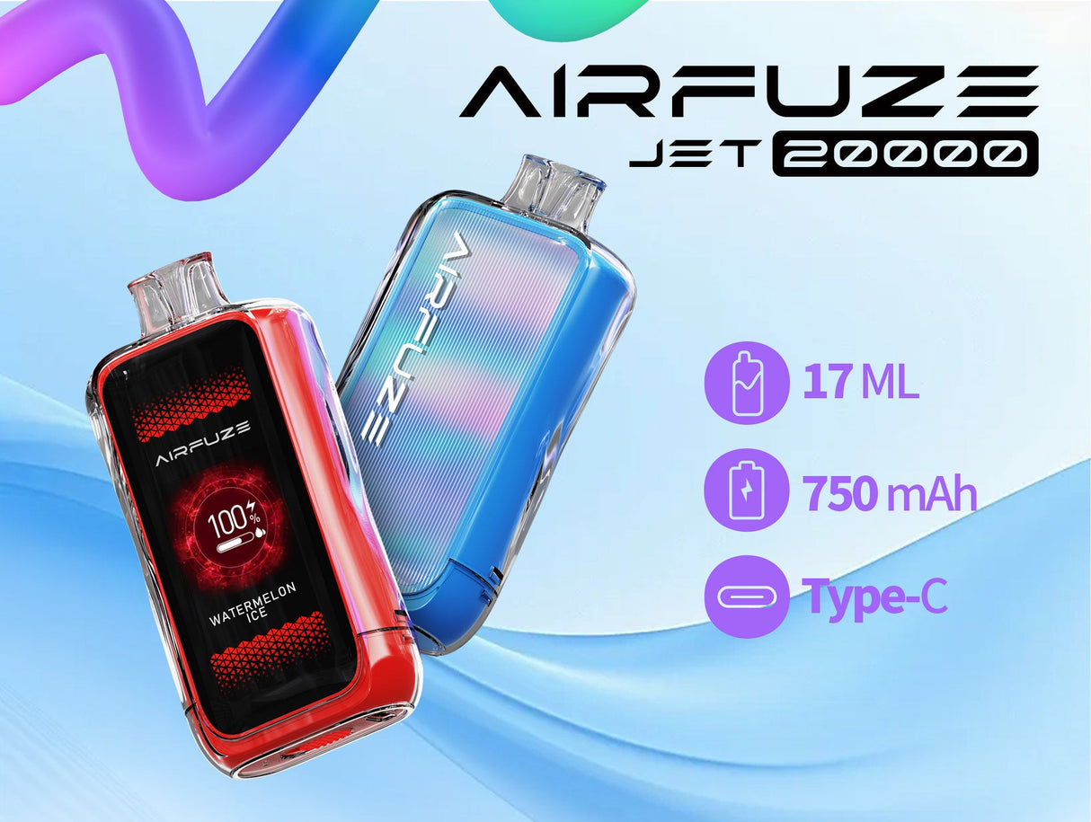 AIRFUZE Jet 20000 Rechargeable Disposable Device – 20000 Puffs