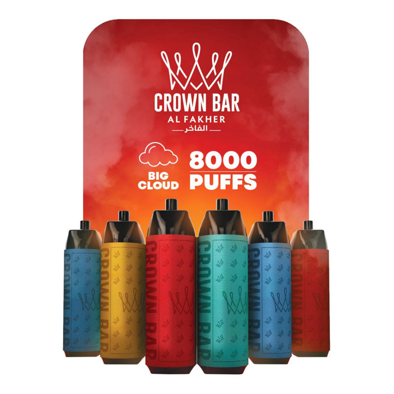 Al Fakher Crown Bar Rechargeable Disposable Device - 8000 Puffs