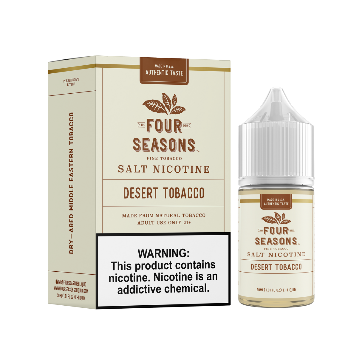 Desert Tobacco by Four Seasons Salt 30ML