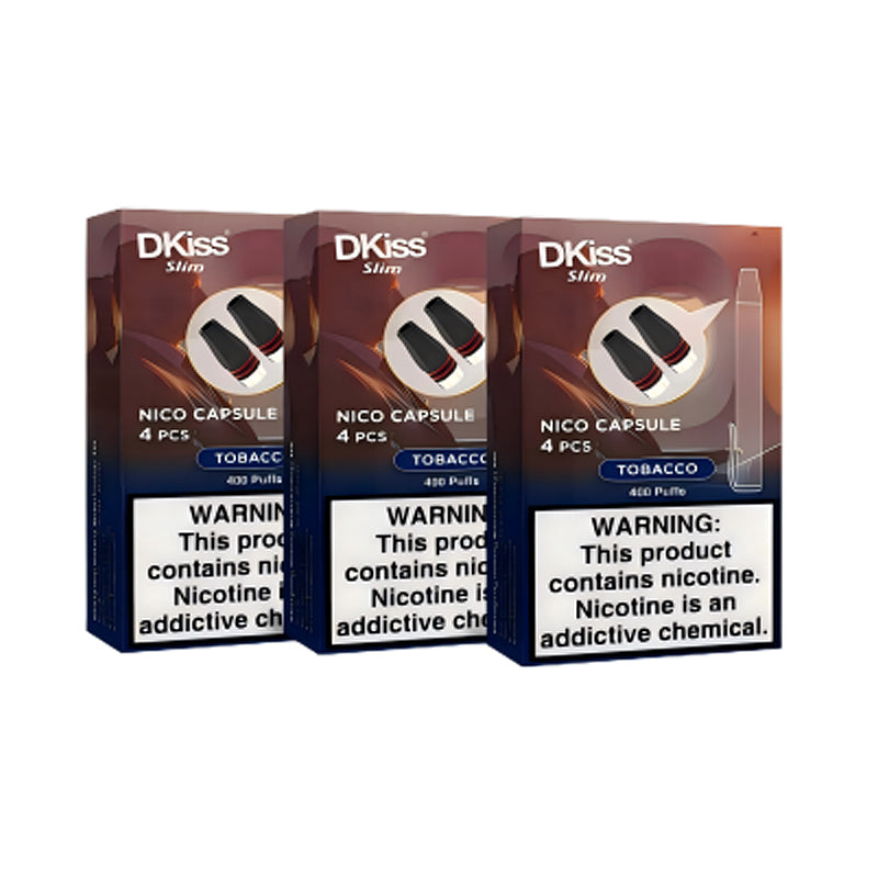 DKiss Slim Replacement Nico Capsule - 400 Puffs (4pcs)