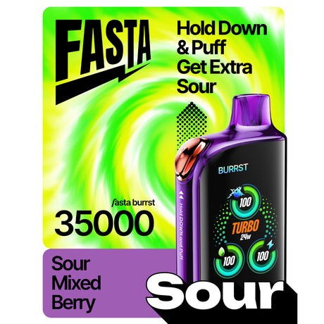 FASTA Burrst 35000 SOUR Series Special Edition Disposable Device – 35000 Puffs