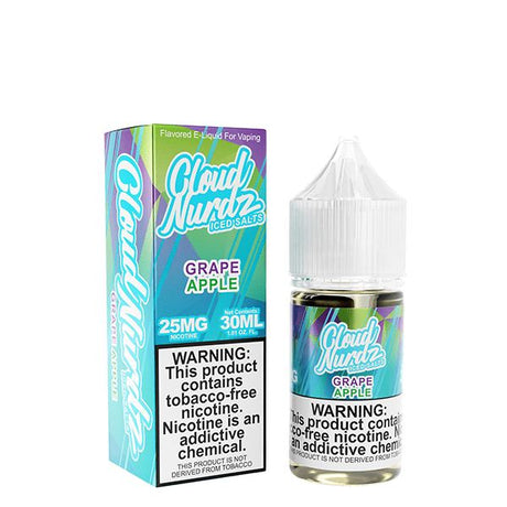 Iced Grape Apple by Cloud Nurdz TFN Salts 30mL With Packaging