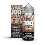 Almond Au Lait by Keep It 100 E-Juice 100ml with Packaging