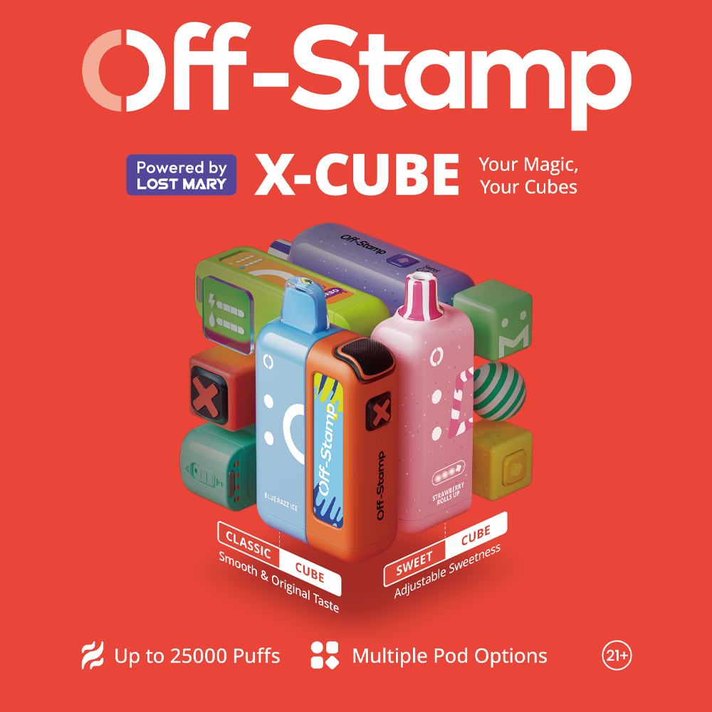 Off-Stamp X-CUBE 25K Disposable KIT Powered By LOST MARY – 25000 Puffs